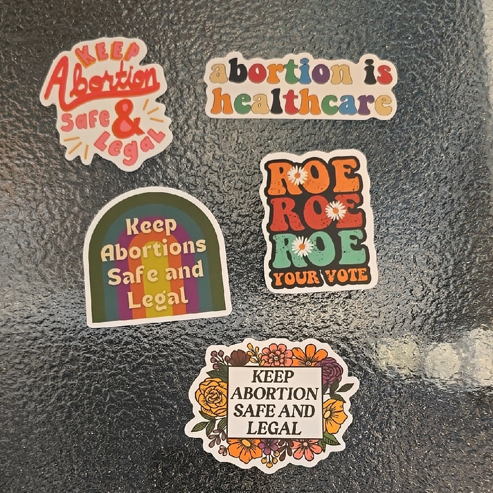 Reproductive Rights Stickers - Bag #51 - Set of 5 - NWOT